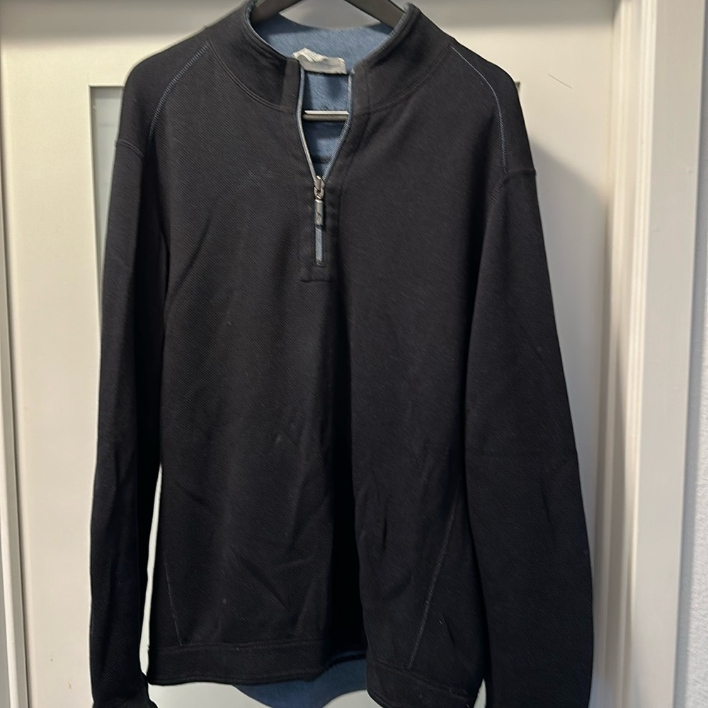 Tommy Bahama Half-Zip Reversible Sweater (Size L)